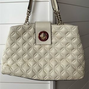 White Kate Spade ♠️ Astor Court Purse